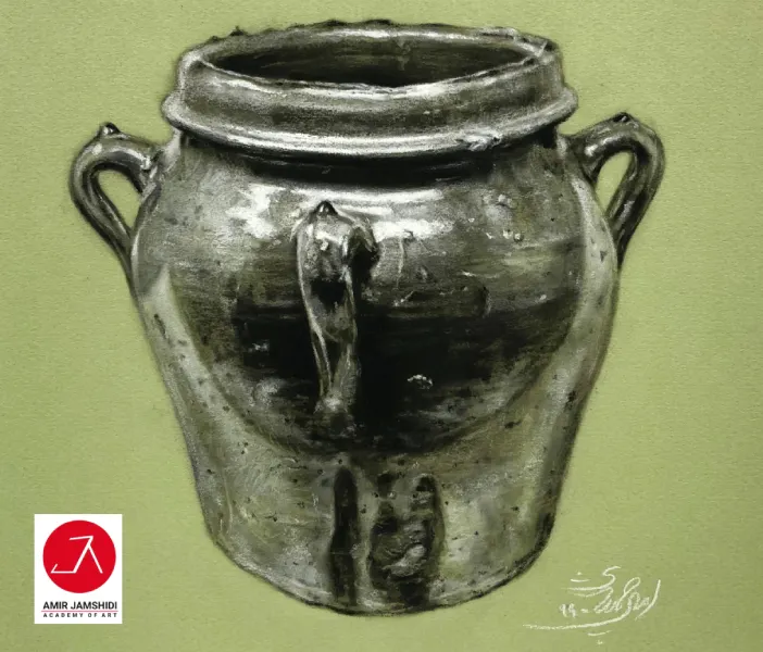 دوره طراحی کوزه سیاه قلم